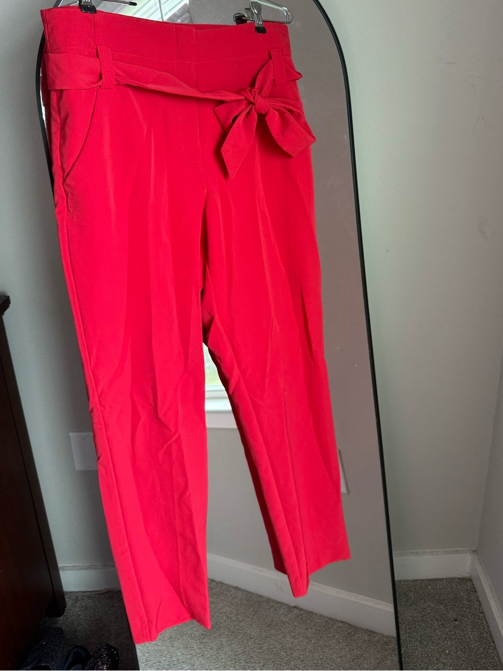 Cooper & Ella Women’s Straight Leg Pull On red Pants Size 10